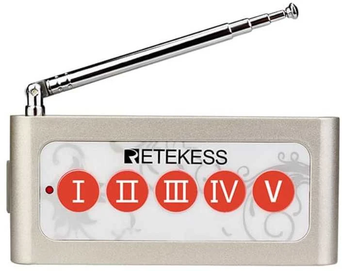 Retekess Personalo iškvietimo sistema su laikrodžiais (5vnt)