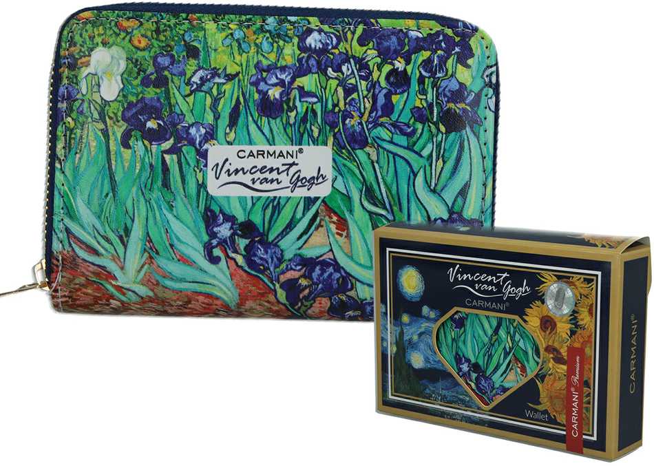 Portfelik na suwak - V. van Gogh, Irysy (CARMANI)