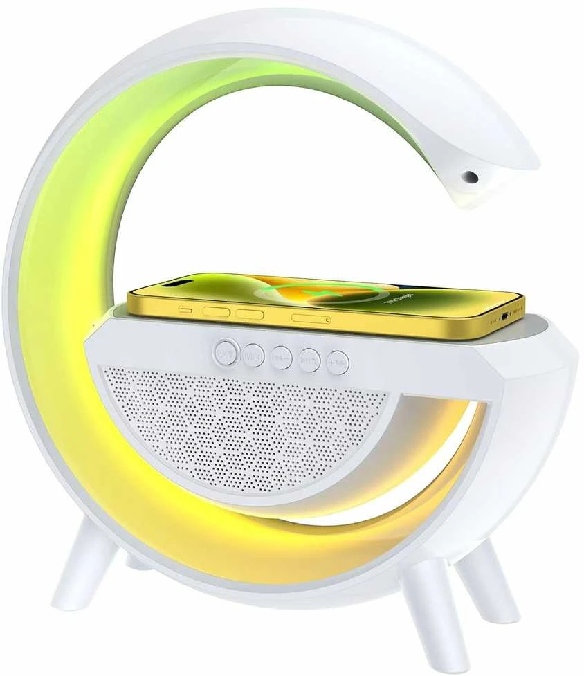 3in1 5W Garso kolonėlė su RGB apšvietimu ir belaidžiu įkrovimu