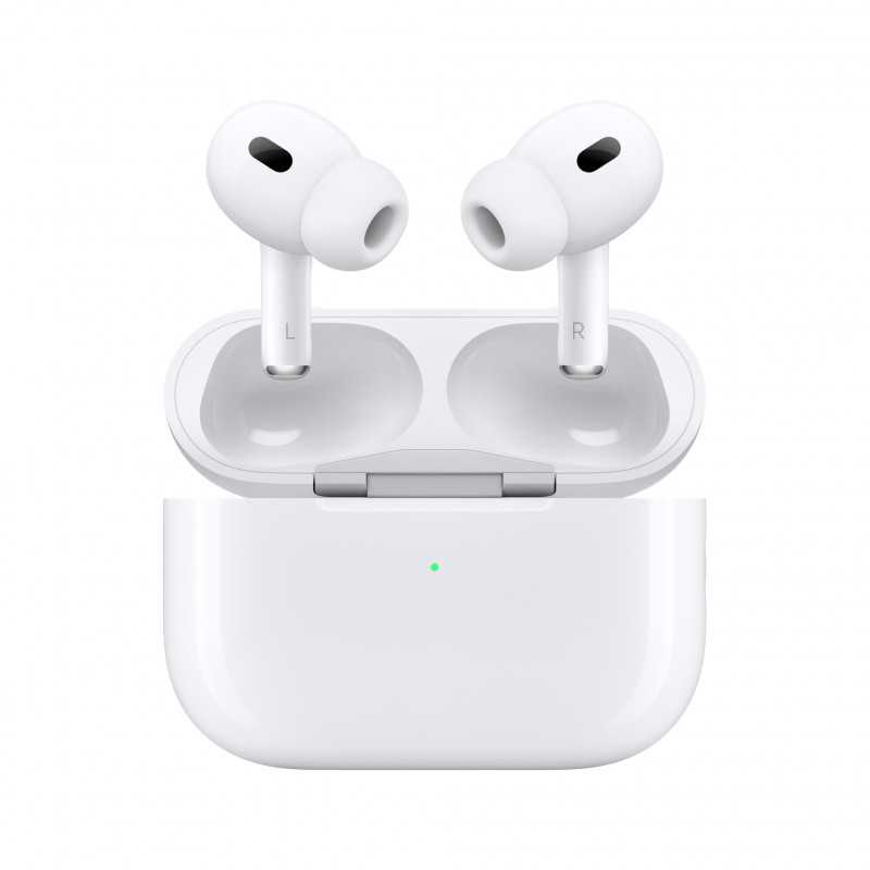Ausinės Apple AirPods Pro (2 kartos) su "MagSafe" dėklu (USB-C), baltos spalvos
