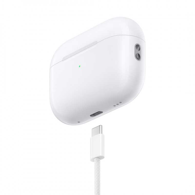 Ausinės Apple AirPods Pro (2 kartos) su "MagSafe" dėklu (USB-C), baltos spalvos
