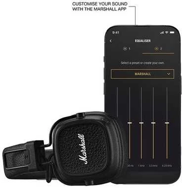 Ausinės Marshall Major V, Juodos spalvos