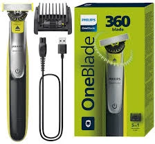 Barzdaskutė Philips Oneblade QP2734/23, 360 blade, 5-in-1 comb (1,2,3,4,5 mm), 60 min. veikimo laikas/ 4 h. įkrovimas