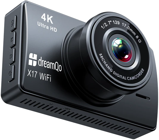 Video registratorius dreamQo X17 4K Ultra HD, Wi-Fi, 3" ekranas, 170°