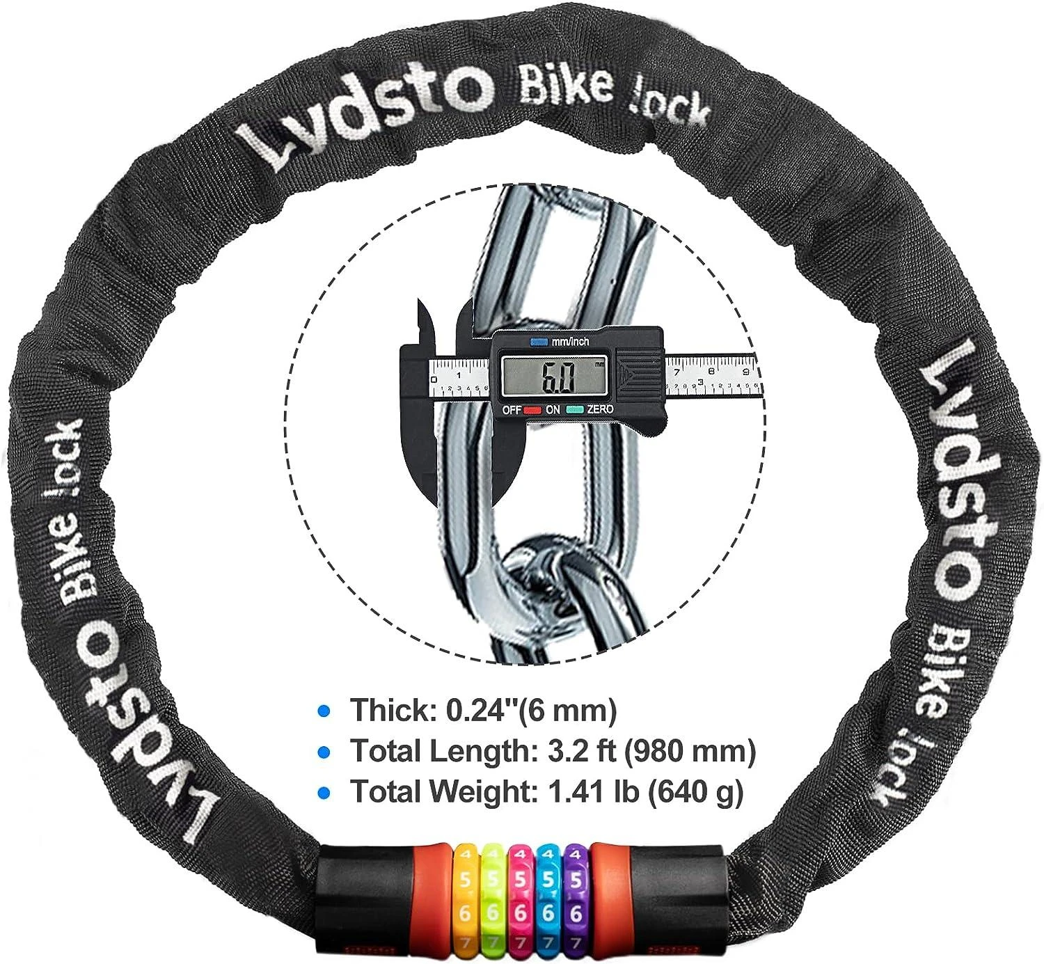 Lydsto YM-CHS02 rainbow dviračio užraktas - grandinė aprašymas - Prekės nuotrauka