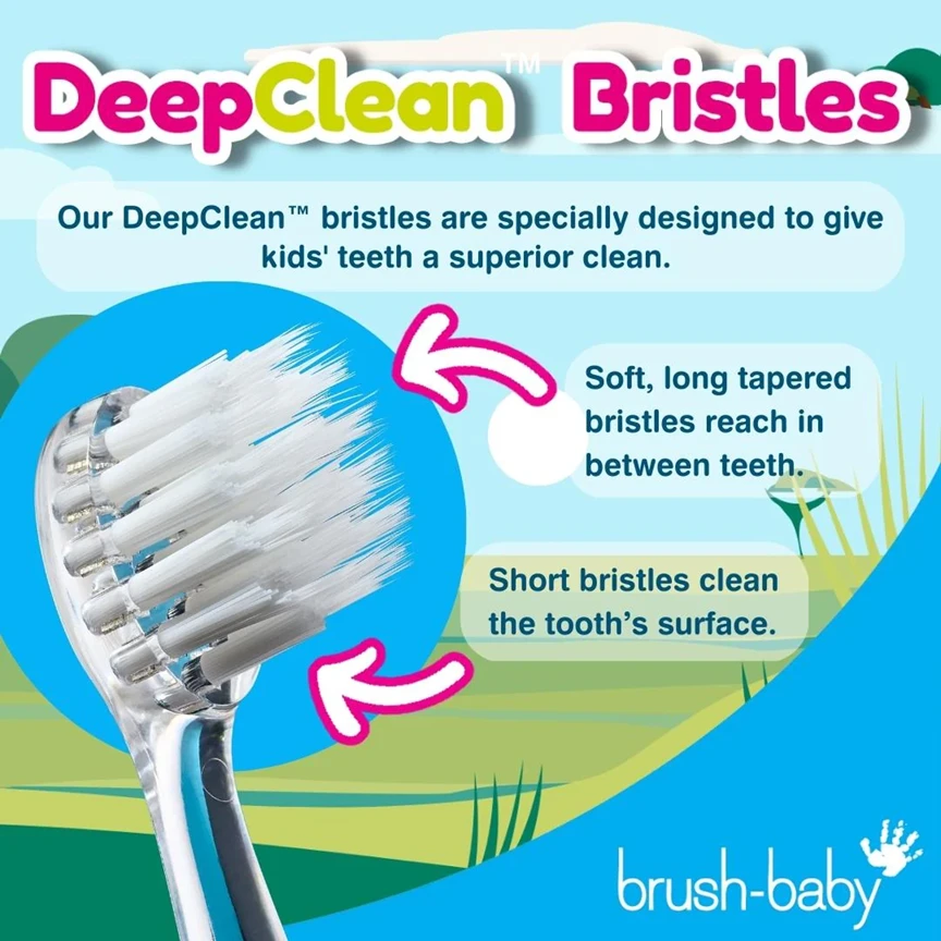 Dantų šepetėlis Brush-baby Elektrinis dantų šepetukas baby WILDONES ELEPHANT