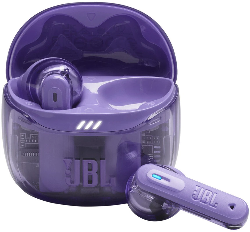 Ausinės JBL Tune Flex 2 Ghost Edition TWS Bluetooth Belaidės In-Ear Earphone Ghost Violetinė EU