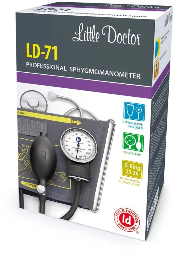 Kraujospūdžio matuoklis Little Doctor LD-71 medicininis spaudimo matuoklis