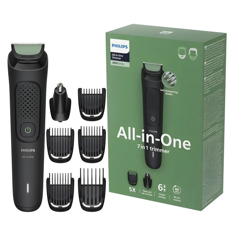 Plaukų, barzdos ir nosies plaukų kirpimo mašinėlė - barzdaskirpė Philips MG3920/15