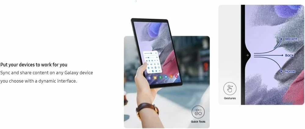 Planšetė Samsung Galaxy Tab A9 LTE, 64GB, 8.7 col., Pilkos spalvos