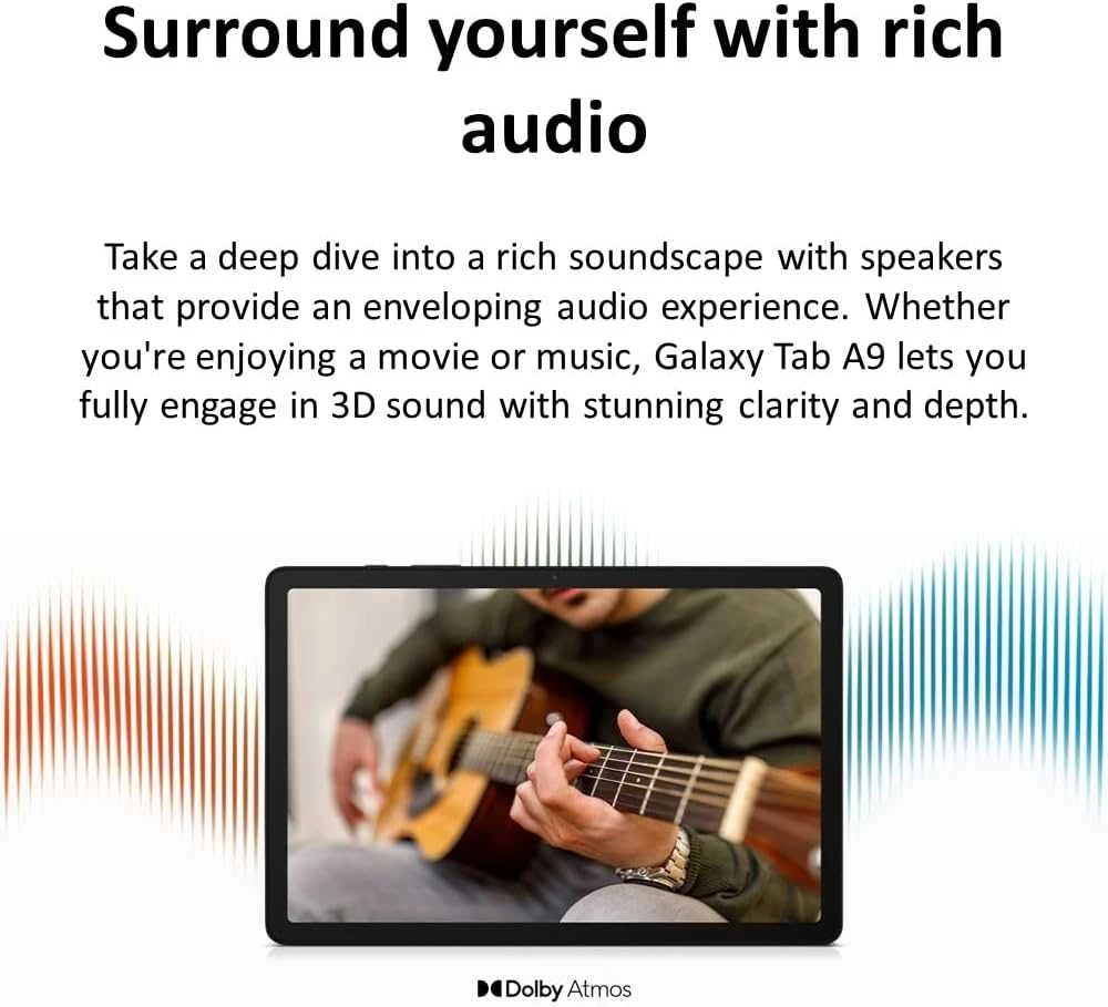 Planšetė Samsung Galaxy Tab A9 LTE, 64GB, 8.7 col., Pilkos spalvos
