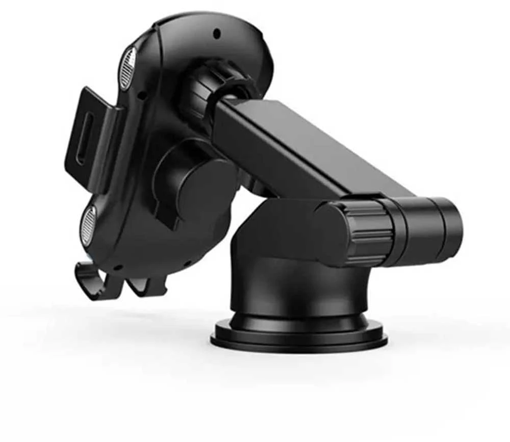 Techsuit CAPD032 universalus automobilinis telefono laikiklis su belaidžiu įkrovimu, 10W, juodas