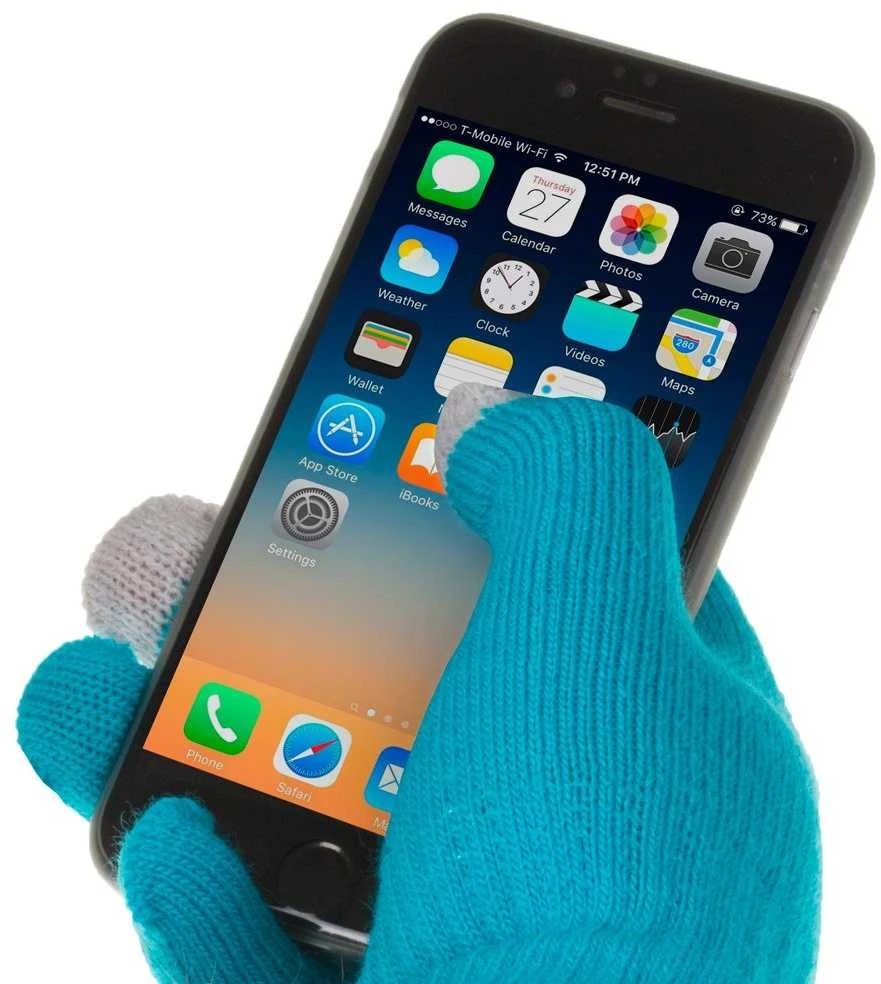 Universalios išmaniosios pirštinės winter glove basic, mėlynos