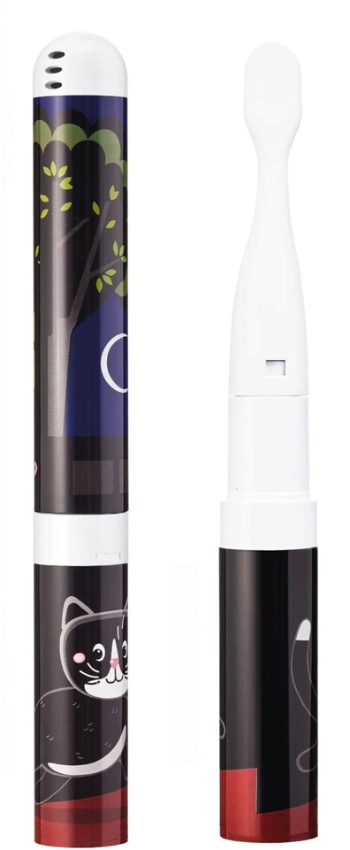 Elektrinis dantų šepetėlis VITAMMY SMILE Juodas CAT ( 3+)