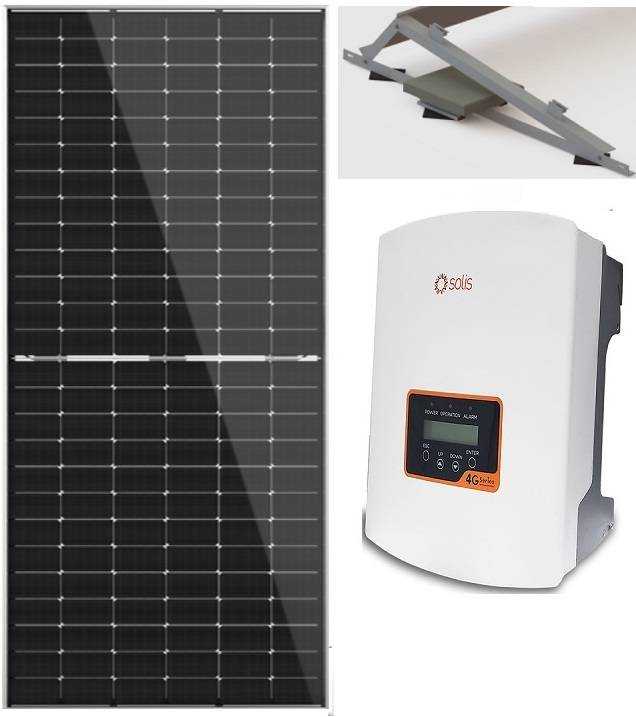 12 kW saulės elektrinės komplektas plokščiam stogui