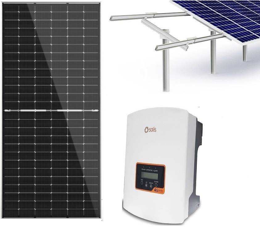 14 kW saulės elektrinės komplektas montavimui ant žemės