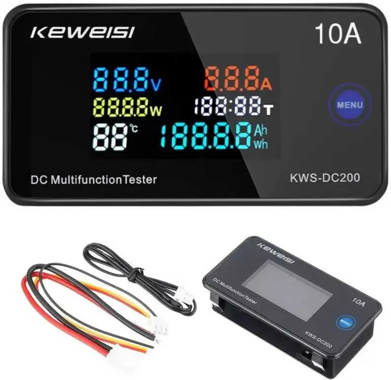 Ampermetras-voltmetras KWS-DC200 10A