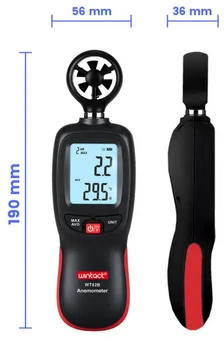 Anemometras Wintact WT82B