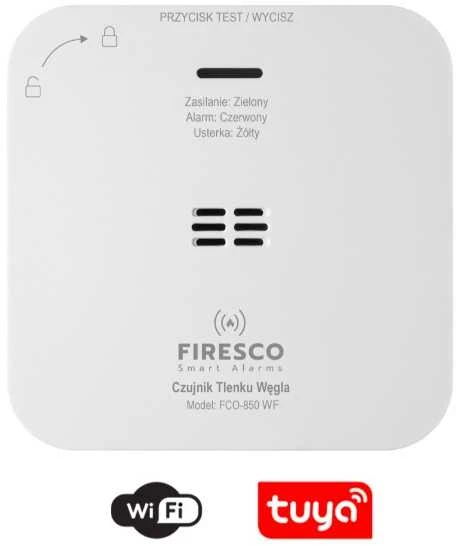 Anglies monoksido (smalkių) detektorius FIRESCO FCO-850 WF