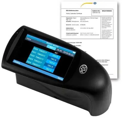Blizgumo matuoklis PCE-SGM 60-ICA su ISO kalibravimo sertifikatu