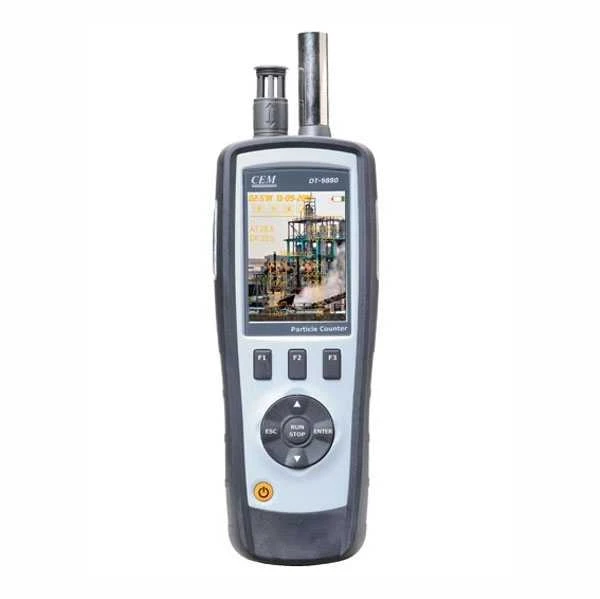 Dalelių skaitytuvas, dulkėtumo matuoklis, temperatūros matuoklis DT-9880