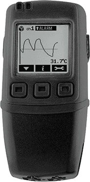 Dviejų kanalų temperatūros, drėgmės ir rasos taško duomenų registratorius EasyLog EL-GFX-D2