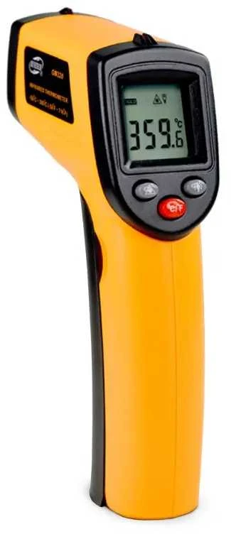 Infraraudonųjų spindulių termometras-pirometras Benetech GM 320