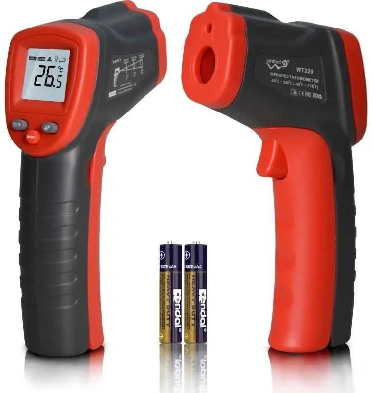 Infraraudonųjų spindulių termometras-pirometras Wintact WT320