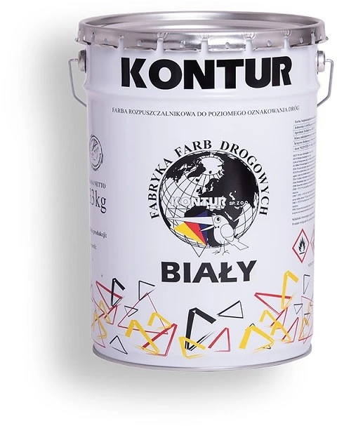Kelių dažai Kontur, 33 kg (baltos spalvos)