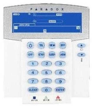 Klaviatūra centralei PARADOX K37LCD