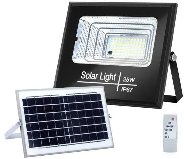 Lauko šviestuvas LED FLOOD LIGHT WITH SOLAR PANEL01 25W 211868