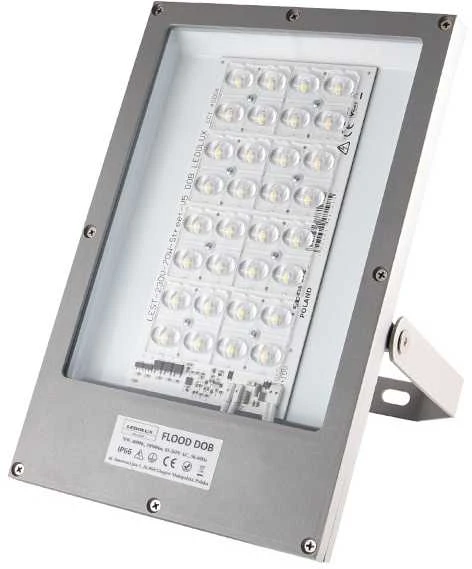 LED šviestuvas Ledolux FLOOD DOB 50W, 4000K, 1-10V, 15° (galima rinktis spindulio kampą)