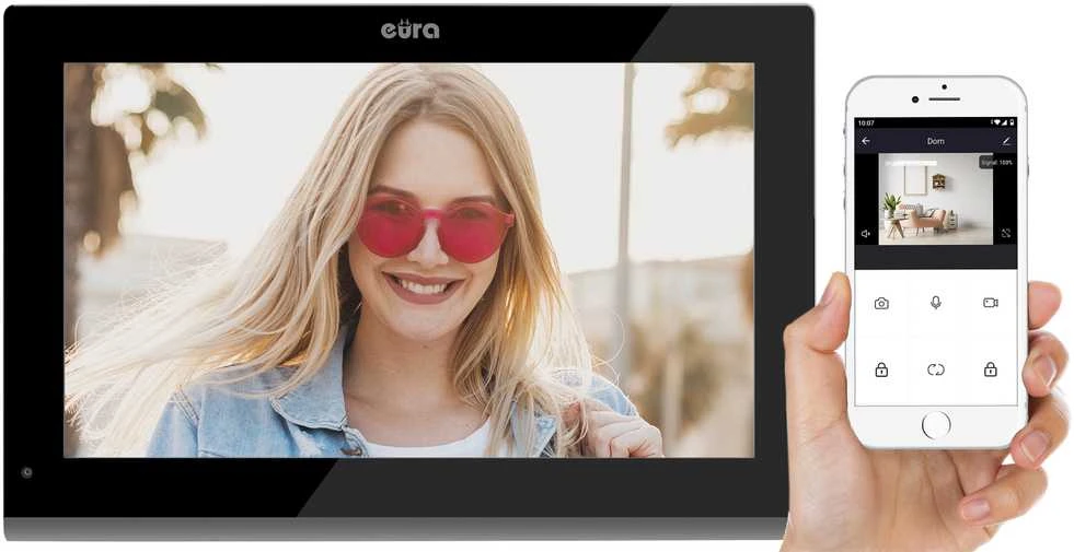 Monitorius Eura VDA-10C5 Juodas