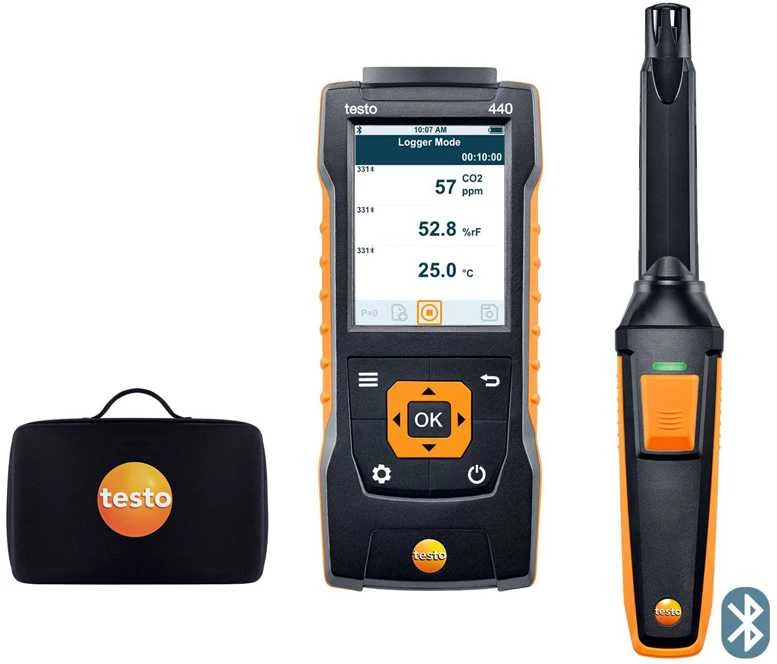 Multifunkcinis matuoklis Testo 440 su CO₂ jutikliu / 0563 4405