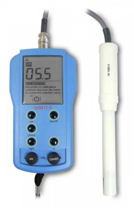 Nešiojamas pH, EC, TDS, °C matuoklis HI9811-5