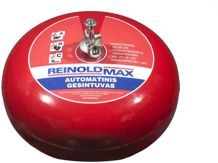 Pakabinamas automatinis miltelinis gesintuvas (6kg)