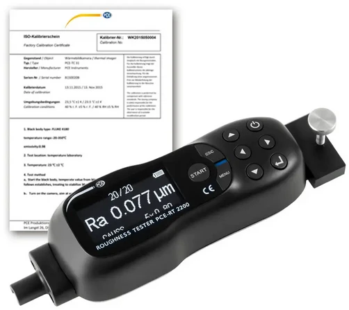 Profilometras PCE-RT 2200-ICA su ISO kalibravimo sertifikatu
