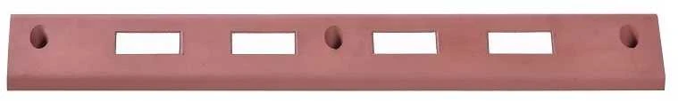 Raudonas guminis bortelis 1000 mm