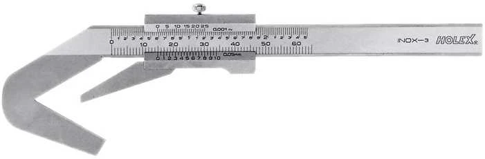 Slankmatis su nonijumi, 3 taškų 60° kampas, 4-40 mm