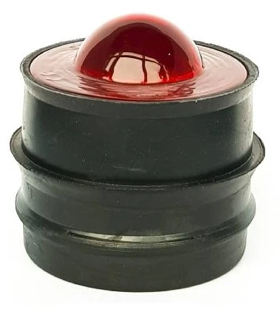 Šviesą atspindintis stiklinis elementas LUX2, 50 mm (raudonas)