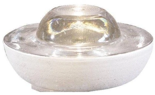 Šviesą atspindintis stiklinis elementas LUX3, 100 mm (baltas)