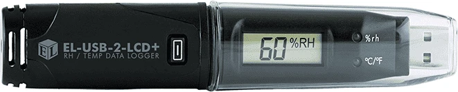 Temperatūros ir drėgmės registratorius EasyLog EL-USB-2-LCD+