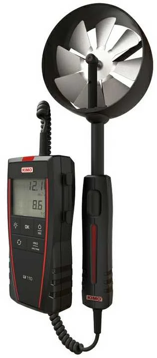 Termoanemometras su menteliniu zondu "KIMO LV 110"