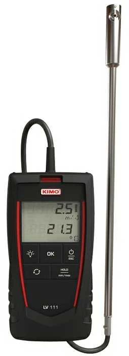 Termoanemometras su menteliniu zondu "KIMO LV 111"