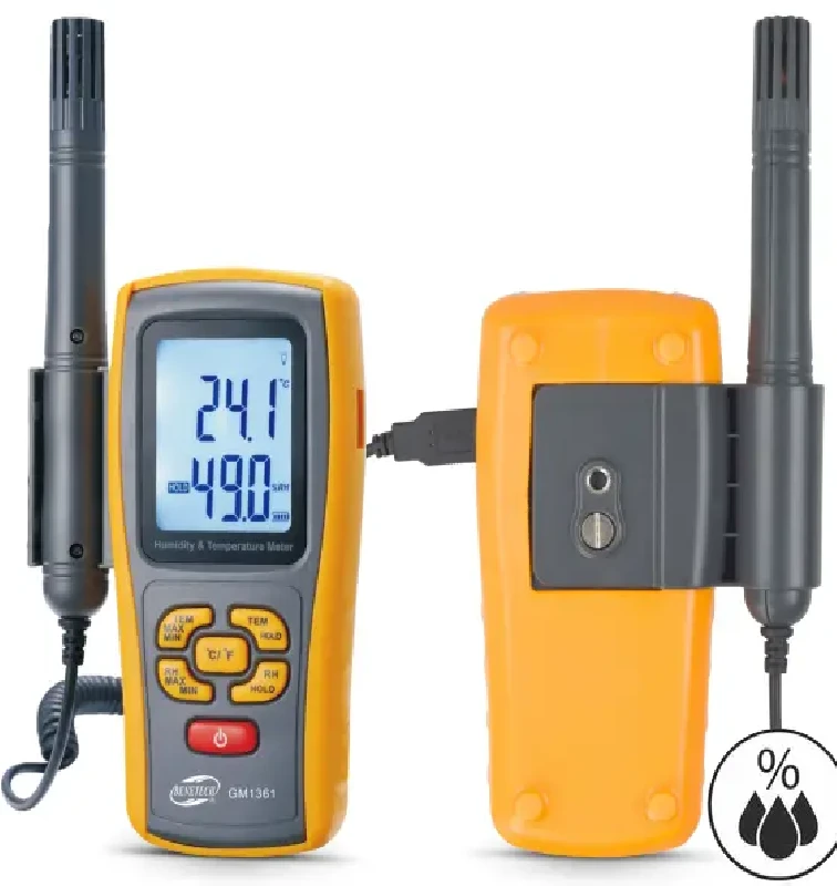 Termohigrometras su termopora Benetech GM1361
