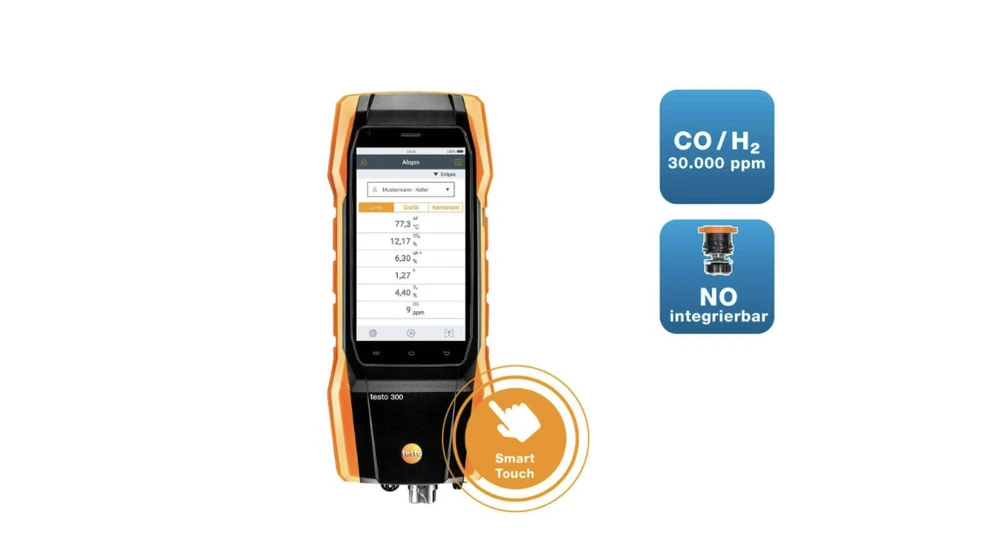 TESTO 300 DUJŲ DŪMŲ ANALIZATORIUS
