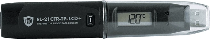 USB termistoriaus zondo registratorius EasyLog EL-21CFR-TP-LCD+