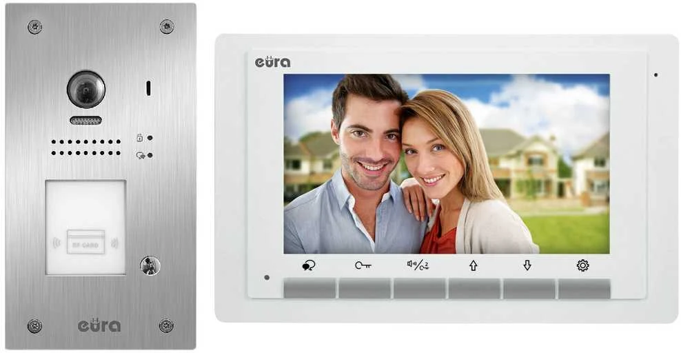 Vaizdo domofonas Eura VDP-61A5/P Baltas