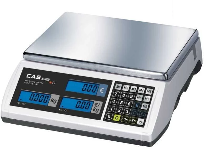 Virtuvinės svarstyklės Elektroninės svarstyklės CAS ER PLUS -C 30 kg