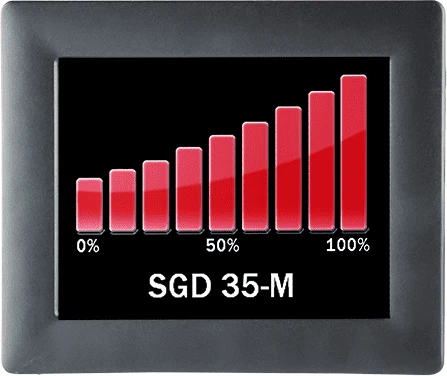 Voltmetras su dviem analoginiais įėjimais PanelPilot SGD 35-M